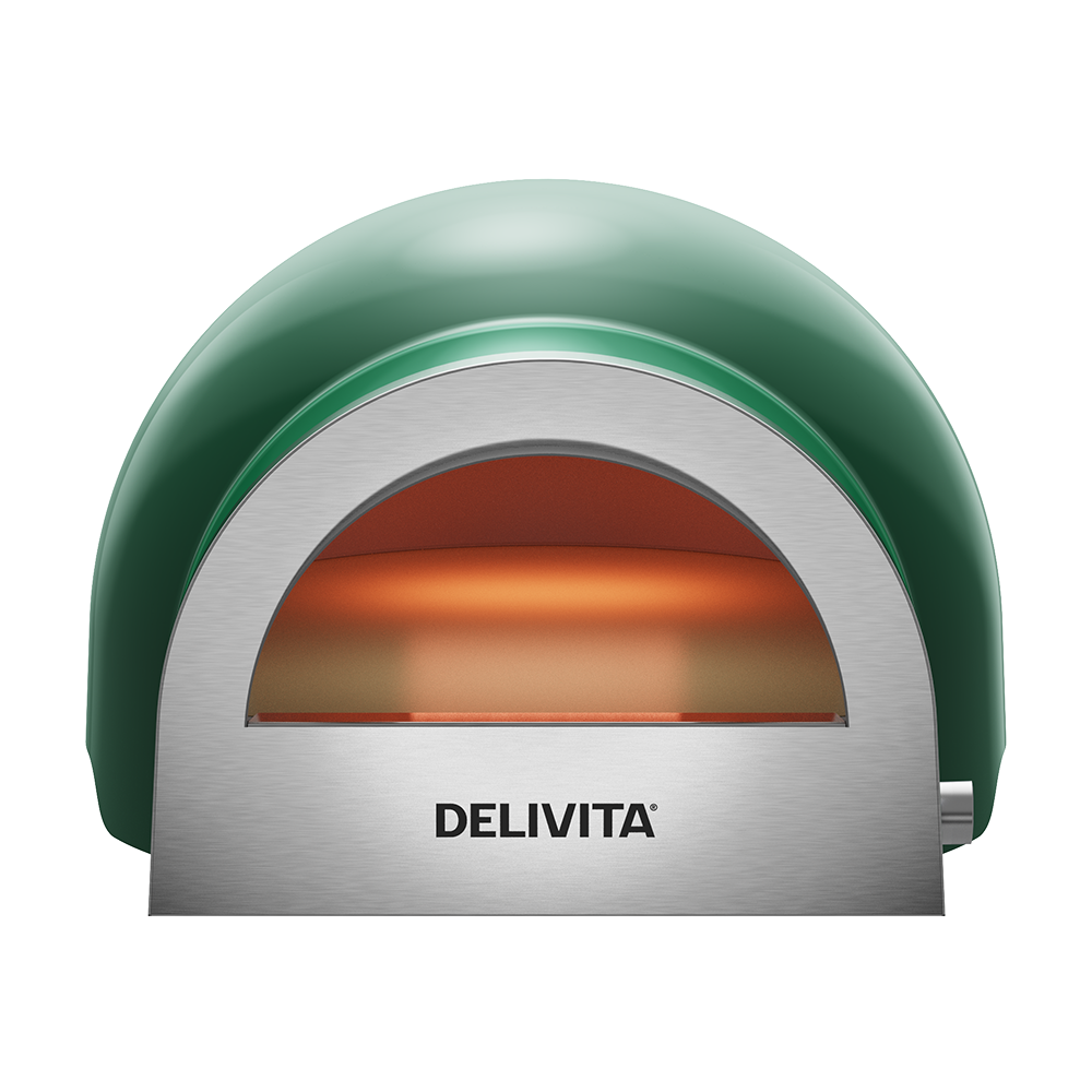 Delivita Flow Dual Fuel Pizza Oven - British Racing Green