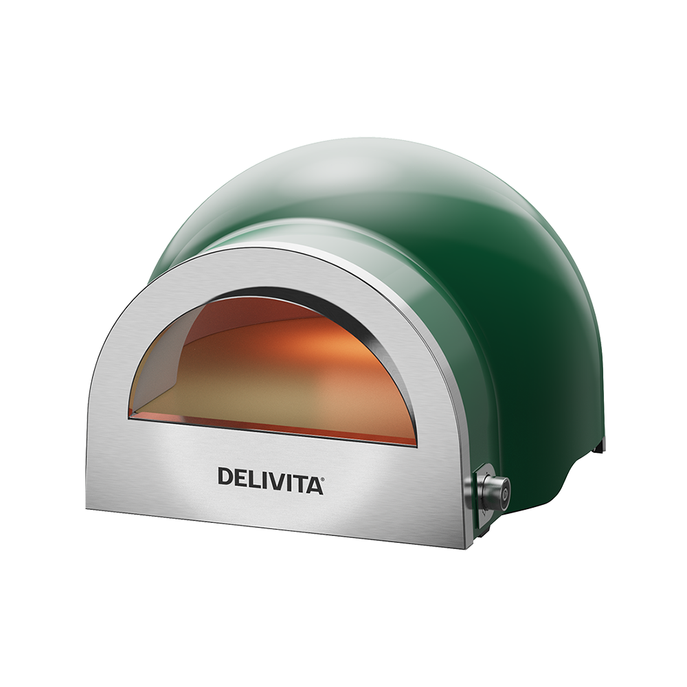 Delivita Flow Dual Fuel Pizza Oven - British Racing Green